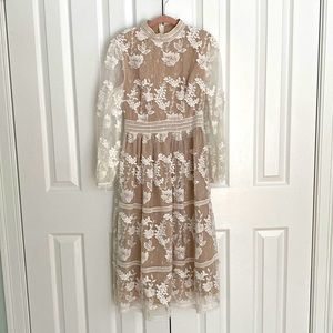 White lace Ivy City Co. Verona Dress